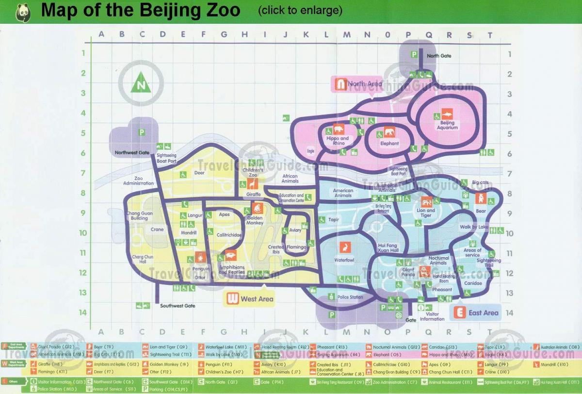 מפת גן החיות של בייג ' ינג