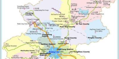 המפה של בייג ' ינג באזור
