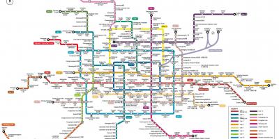 מפה של תחנת הרכבת התחתית של בייג ' ינג