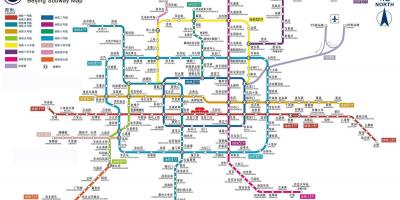 בייג ' ינג מתחנת הרכבת התחתית המפה