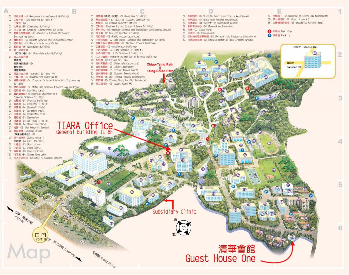 tsinghua university מפת הקמפוס