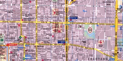בchaoyang district Beijing מפה