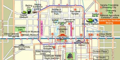 Sanlitun bar ברחוב בייג ' ינג מפה